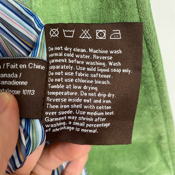 Danier Green Suede Jacket - Picture 6 of 6